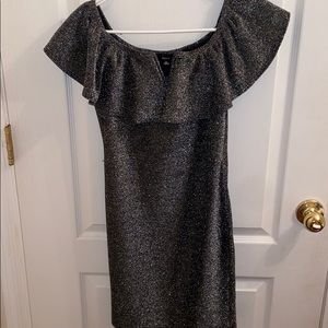 Black glittery dress